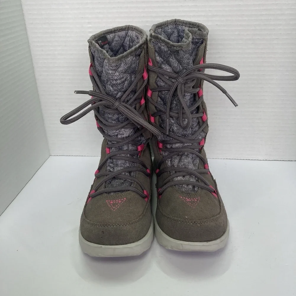The North‎ Face Women's Size 6 Shoes Thermoball Apres Mid Calf  Boots Brown Gray